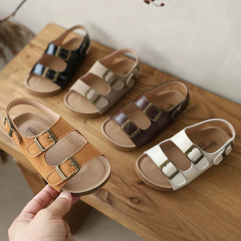 Kids Non-slip Casual Summer Sandals Boys Girls Suede Beach Outdoor Shoes Cork Footbed Elastic Back Strap Children's Footwear
Kids Non-slip Casual Summer Sandals Boys Girls Suede Beach Outdoor Shoes Cork Footbed Elastic Back Strap Children's Footwear