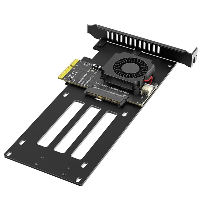AT82-Pcie 5.0 X4 Nvme SSD Adapter Card, 12V Turbo Cooling Fan, U. 3(SFF-TA-1001), Pcie To 2.5" U. 3 Converter
AT82-Pcie 5.0 X4 Nvme SSD Adapter Card, 12V Turbo Cooling Fan, U. 3(SFF-TA-1001), Pcie To 2.5" U. 3 Converter