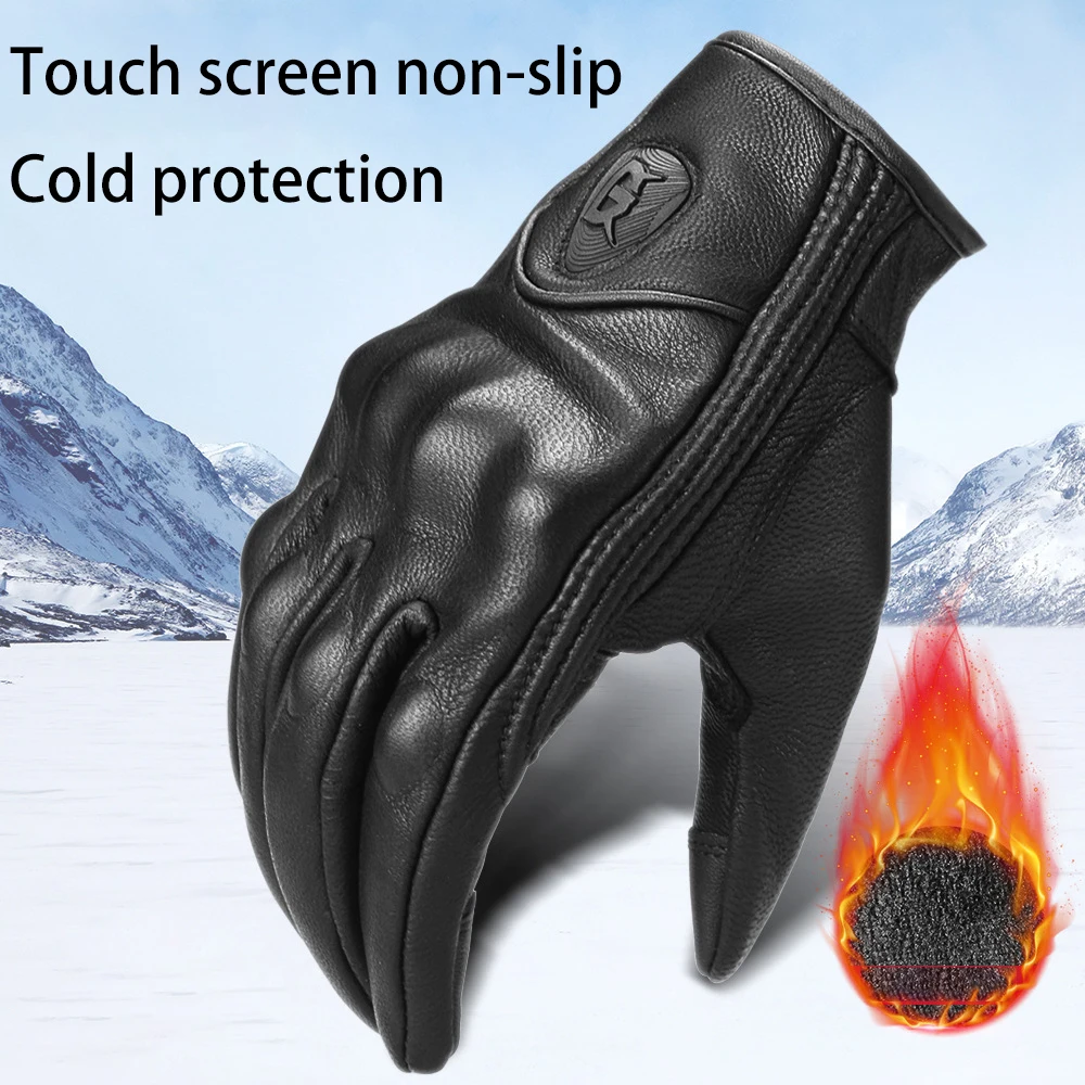 Can Touch Screen Leather Motorcycle Gloves Men Waterproof Windproof Winter Warm Bike Cycling Full Finger Motorbike Motocross
Can Touch Screen Leather Motorcycle Gloves Men Waterproof Windproof Winter Warm Bike Cycling Full Finger Motorbike Motocross