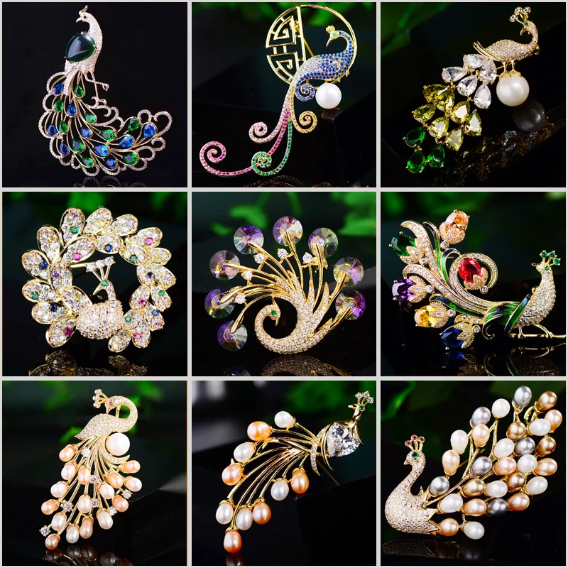 Luxury Peacock Open-screen Brooches Fashion Colored Zirconia High-grade Dress Pin Coat Cardigan Accessories Woman Jewelry Gift
Luxury Peacock Open-screen Brooches Fashion Colored Zirconia High-grade Dress Pin Coat Cardigan Accessories Woman Jewelry Gift