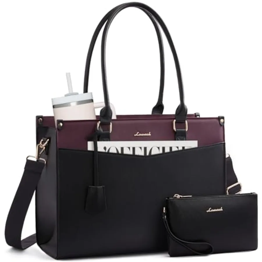 LOVEVOOK Laptop Bag for Women, 2--1 Tote Purse with Clutch and Cup Holder, Waterproof Briefcase for Work Travel
LOVEVOOK Laptop Bag for Women, 2--1 Tote Purse with Clutch and Cup Holder, Waterproof Briefcase for Work Travel