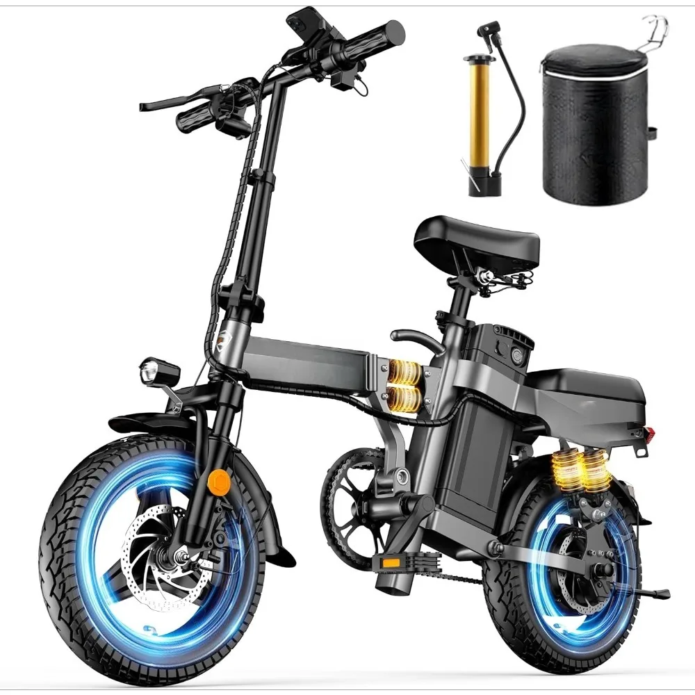 A12 Foldable Ebike for Adults, 2000W/1000W, 40/28MPH, 52V 25Ah, 48V 15Ah, Keyless Ignition, 60-80 Miles Range Folding Customized
A12 Foldable Ebike for Adults, 2000W/1000W, 40/28MPH, 52V 25Ah, 48V 15Ah, Keyless Ignition, 60-80 Miles Range Folding Customized