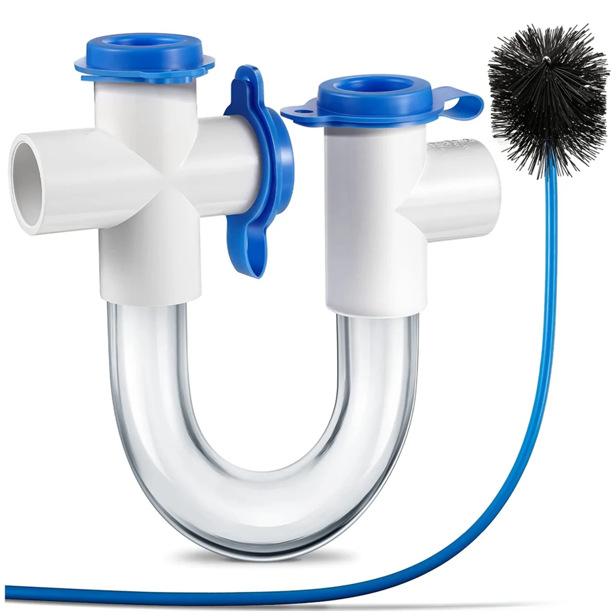 3/4 Inch Condensate Collector, PVC U-Shaped Collector for HVAC Air Conditioners, Effectively Drains Condensation Water
3/4 Inch Condensate Collector, PVC U-Shaped Collector for HVAC Air Conditioners, Effectively Drains Condensation Water