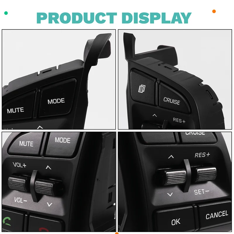X39A-Steering Wheel Cruise Control Remote Volume Button Switch 96710-D3500 96720-D3200 For Hyundai Tucson 2015-2019
X39A-Steering Wheel Cruise Control Remote Volume Button Switch 96710-D3500 96720-D3200 For Hyundai Tucson 2015-2019