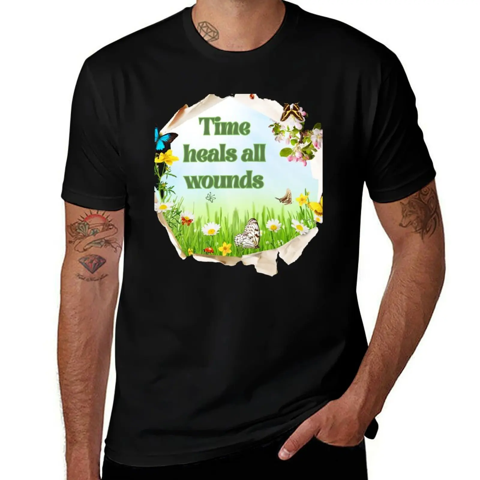 Wisdom, Reflection, Experience, time heals all wounds T-Shirt fashion shirts vintage t shirt men
Wisdom, Reflection, Experience, time heals all wounds T-Shirt fashion shirts vintage t shirt men