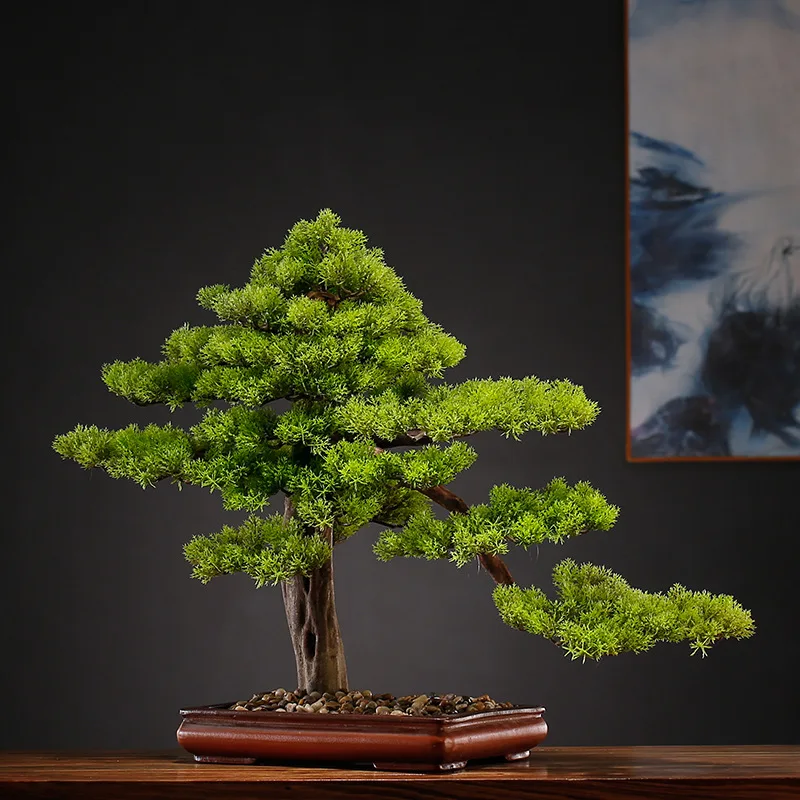 New Chinese welcome pine bonsai living room fake pine ornaments indoor green plant decoration simulation tree potted landscaping
New Chinese welcome pine bonsai living room fake pine ornaments indoor green plant decoration simulation tree potted landscaping