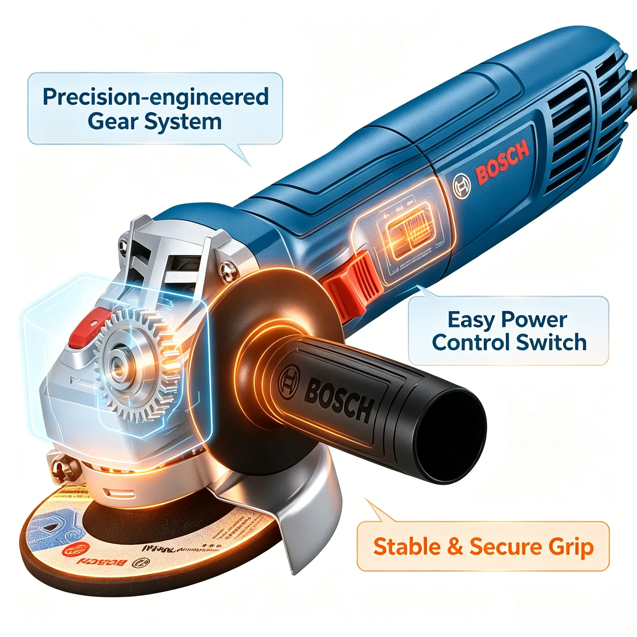 Bosch GWS700 Electric Angle Grinder 12000Rpm Multifunctional Handheld Grinding Machine for Metal Polishing Cutting Power Tools
Bosch GWS700 Electric Angle Grinder 12000Rpm Multifunctional Handheld Grinding Machine for Metal Polishing Cutting Power Tools