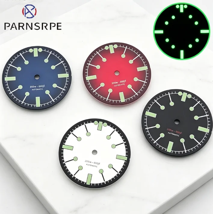 New Men's NH35 Dial 28.5mm For NH35/NH36 Movement C3 Green Night Luminous Men's Watch Accessories Dials
New Men's NH35 Dial 28.5mm For NH35/NH36 Movement C3 Green Night Luminous Men's Watch Accessories Dials