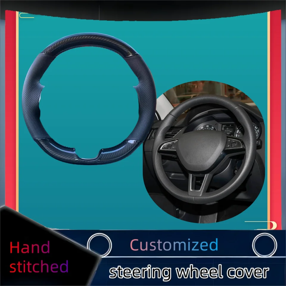 Hand-stitched Carbon Fiber Leather Car Steering Wheel Cover For For Skoda Octavia 2015-2019 Fabia Kodiaq Citigo Superb Scala
Hand-stitched Carbon Fiber Leather Car Steering Wheel Cover For For Skoda Octavia 2015-2019 Fabia Kodiaq Citigo Superb Scala
