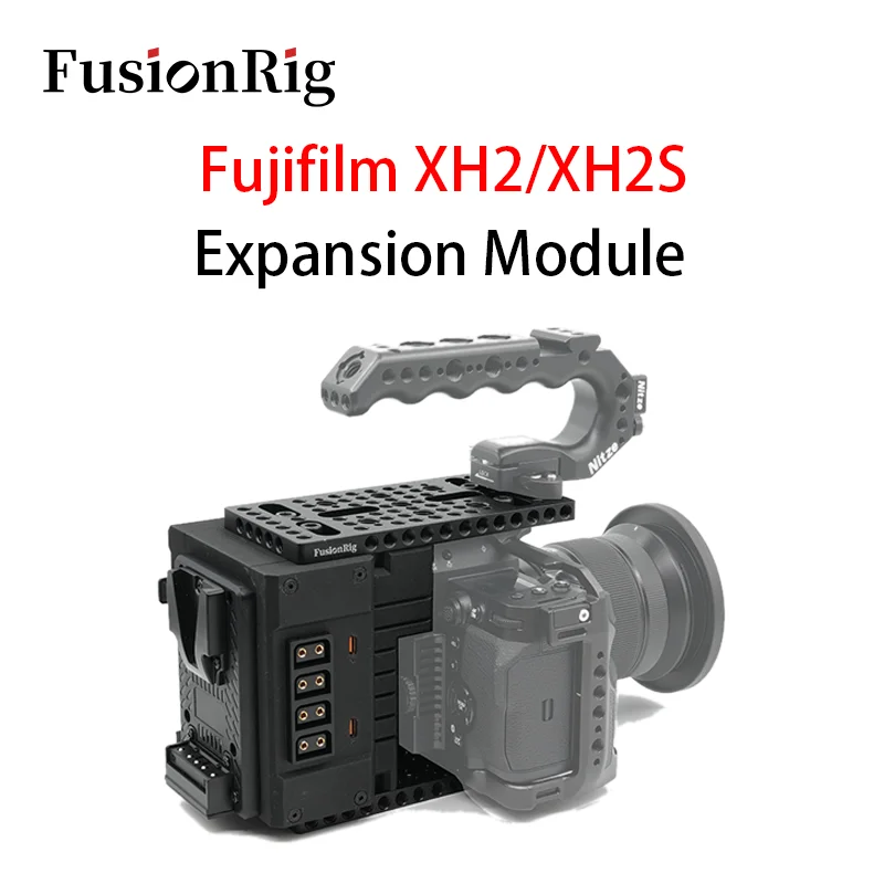 FusionRig For Fujifilm Xh2/xh2s Camera Cage Expansion Module cineback
FusionRig For Fujifilm Xh2/xh2s Camera Cage Expansion Module cineback