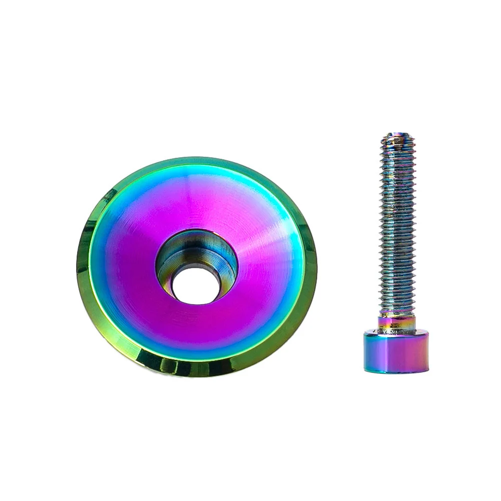 Bicycle Headset Cover Aluminium Oil Slick Headset Stem Top Cap Bolt 1/8\\\" MTB Road Bike Ultra-light Headset Covers
Bicycle Headset Cover Aluminium Oil Slick Headset Stem Top Cap Bolt 1/8\\\" MTB Road Bike Ultra-light Headset Covers