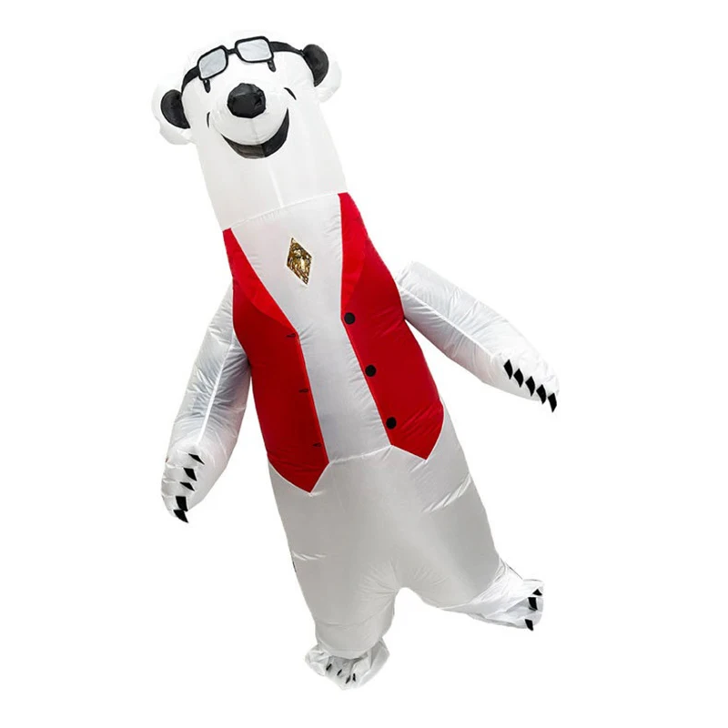 Wearing Formal Attire Polar Bear Inflatable Suit Festival Party Prop Cartoon Doll Costume Stage Performance Cosplay Clothing
Wearing Formal Attire Polar Bear Inflatable Suit Festival Party Prop Cartoon Doll Costume Stage Performance Cosplay Clothing