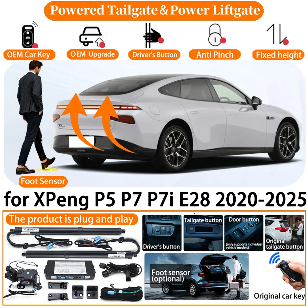 Car OEM Smart Powered Tailgate system for XPeng P5 P7 P7i E28 2020-2025 Automatic Electric Power Tailgate Tail Gate Lift kit
Car OEM Smart Powered Tailgate system for XPeng P5 P7 P7i E28 2020-2025 Automatic Electric Power Tailgate Tail Gate Lift kit