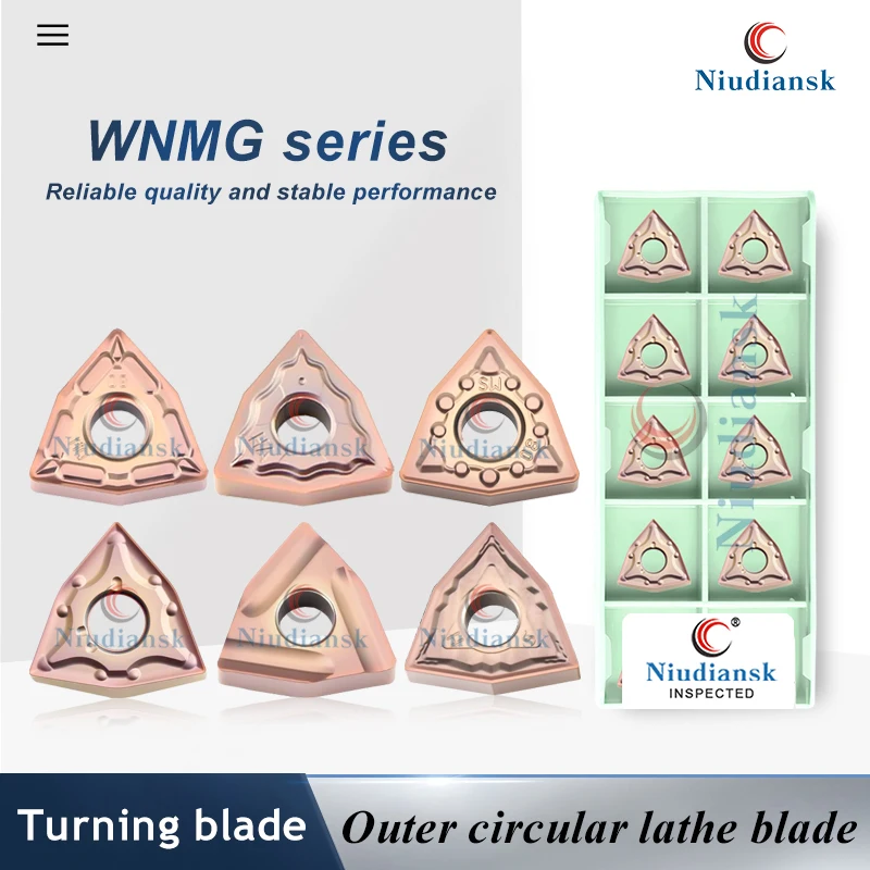 WNMG Series CNC Turning Blade WNMG080404-MA WNMG080408-HA WNMG080404-HS External Turning Tool CNC Machining Center Cutting Tools
WNMG Series CNC Turning Blade WNMG080404-MA WNMG080408-HA WNMG080404-HS External Turning Tool CNC Machining Center Cutting Tools