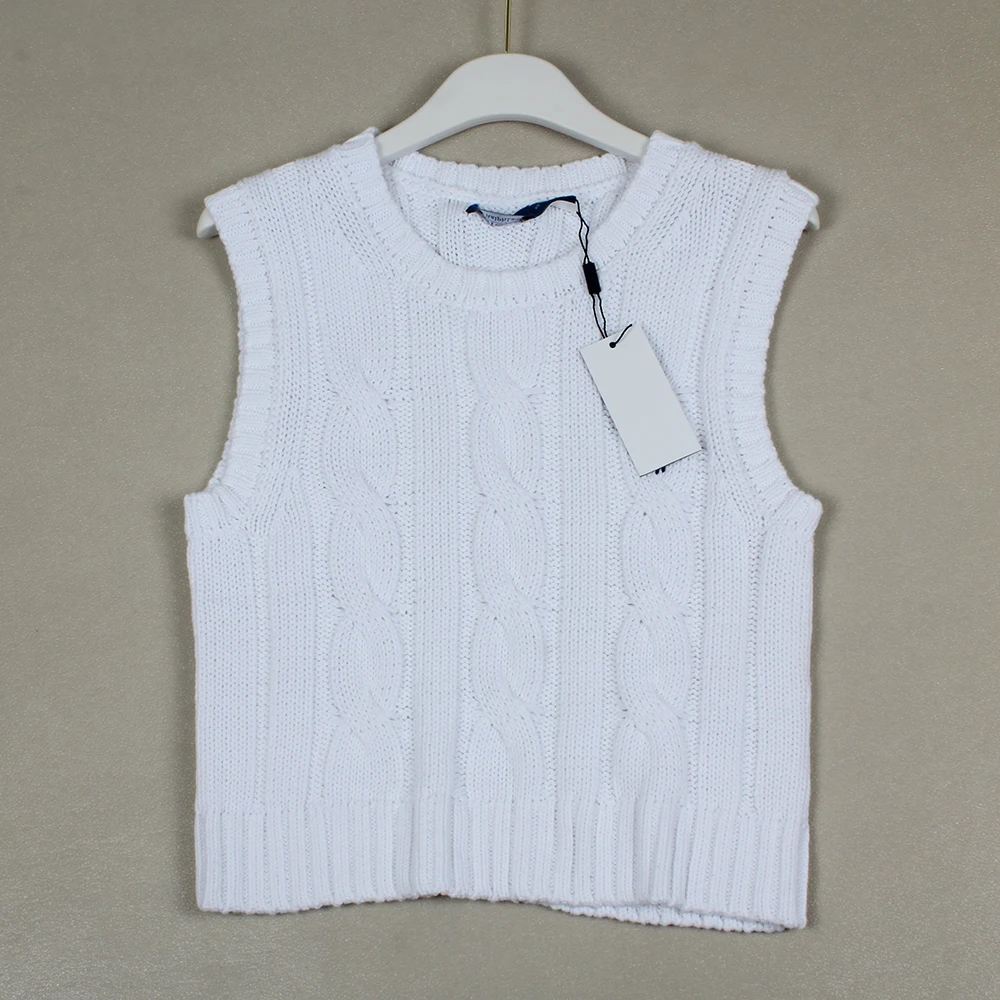 Women's round Ne Svel Knitted Vest Twist Knit Top Slim Fit Commute Sle Color Spring Faion 2025
Women's round Ne Svel Knitted Vest Twist Knit Top Slim Fit Commute Sle Color Spring Faion 2025