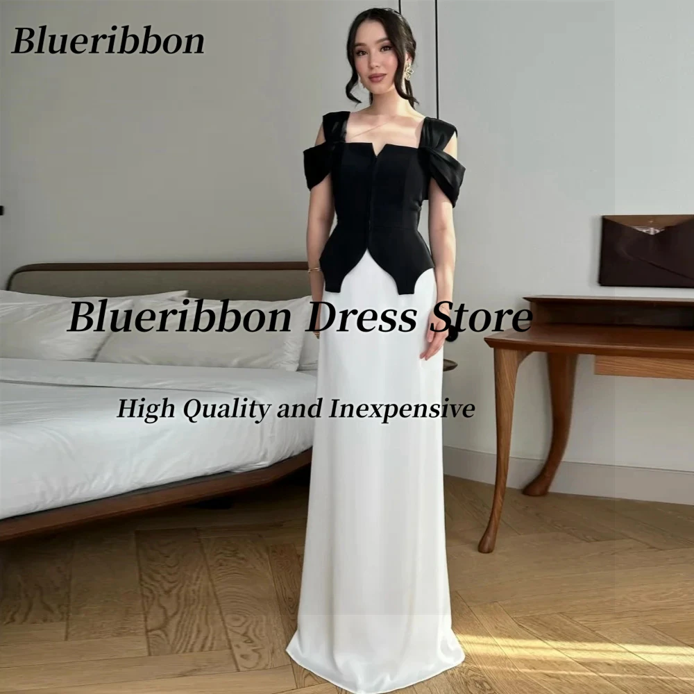 Blueribbon Black&White Prom Dresses Customized Off Shoulder Front Zipper Style Evening Party Dress Long Maid of Honor Wedding
Blueribbon Black&White Prom Dresses Customized Off Shoulder Front Zipper Style Evening Party Dress Long Maid of Honor Wedding