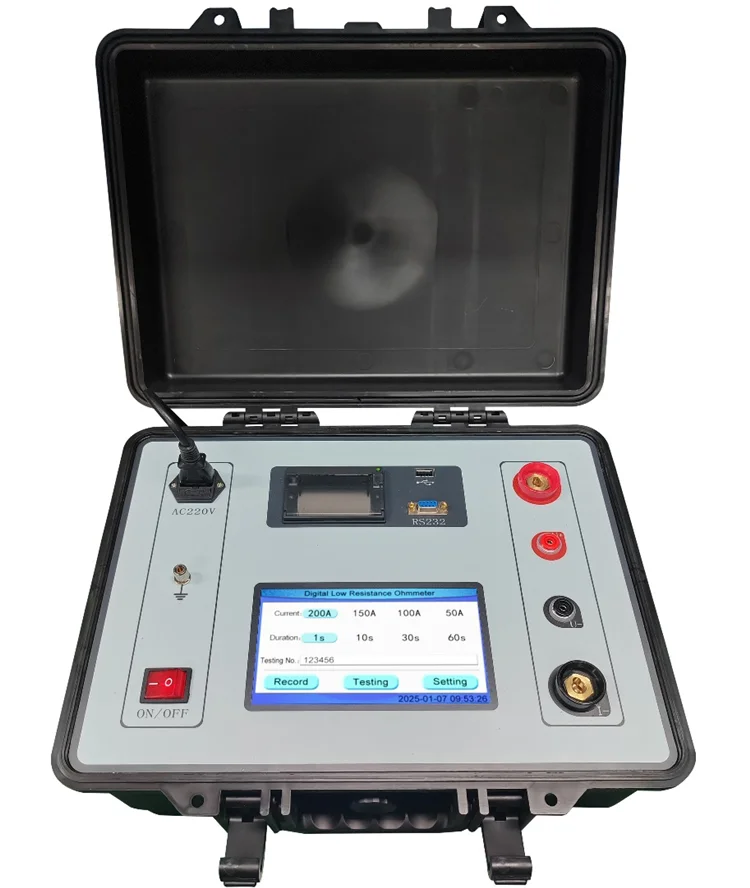 Xtester-CR200C 200A Digital Loop Resistance Tester Micro Ohmmeter Contact Resistance Meter IEC Standard 1 Year Warranty
Xtester-CR200C 200A Digital Loop Resistance Tester Micro Ohmmeter Contact Resistance Meter IEC Standard 1 Year Warranty