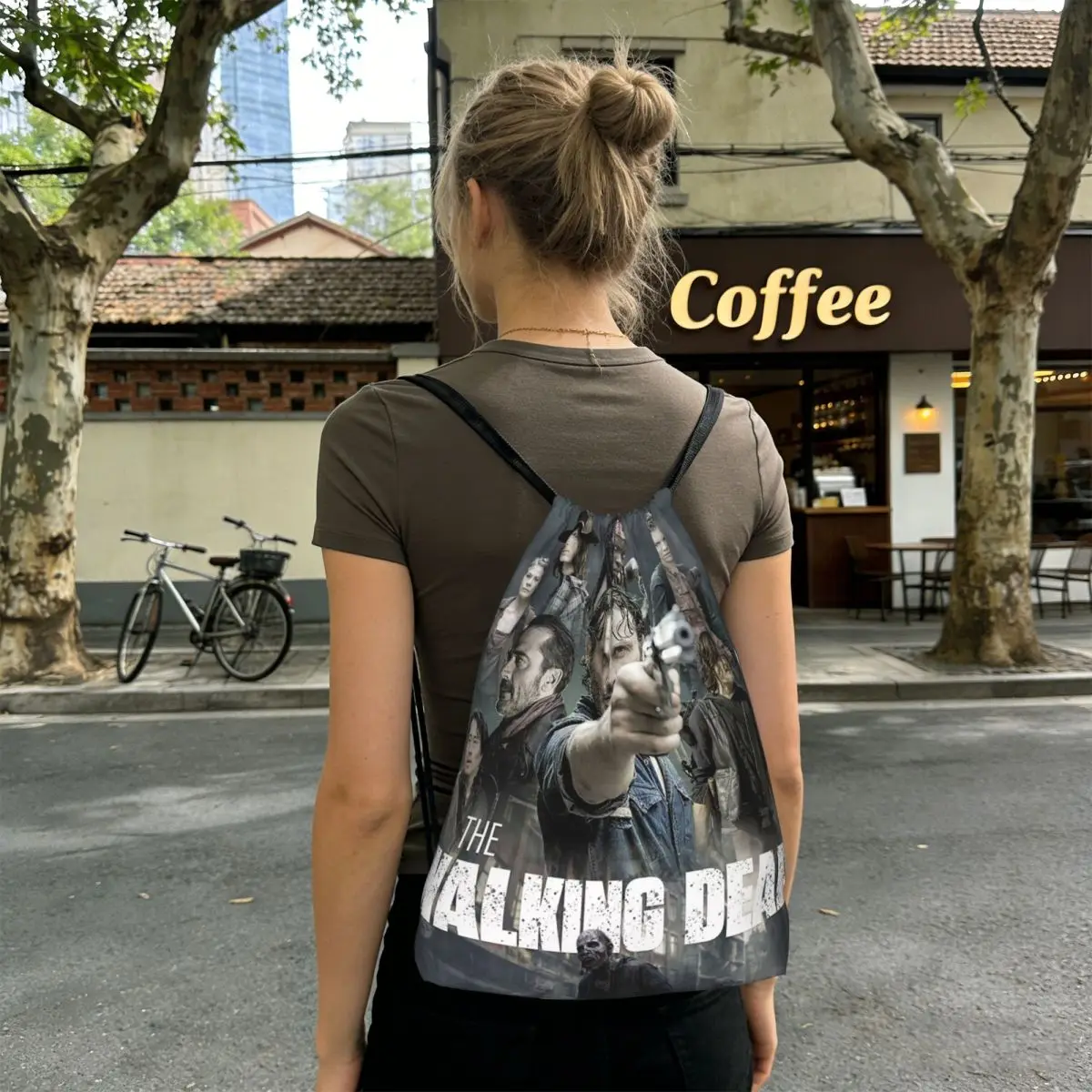 The Walking Dead Movie Backpacks Multi-function Drawstring Bags Sports Bag Book Bags for Travel Students
The Walking Dead Movie Backpacks Multi-function Drawstring Bags Sports Bag Book Bags for Travel Students