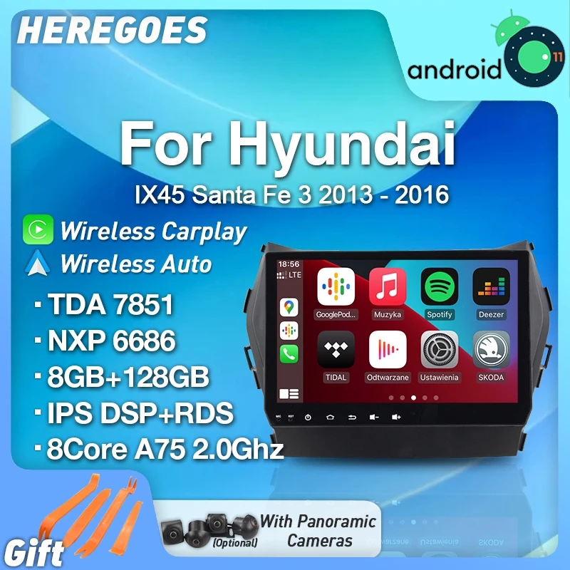 Carplay 10,1 ”IPS Android 11 автомобильный радиоприемник навигация GPS для Hyundai IX45 Santa Fe 3 2013 - 2017 360 камера 8G + 128G Wifi Bluetooth
Carplay 10,1 ”IPS Android 11 автомобильный радиоприемник навигация GPS для Hyundai IX45 Santa Fe 3 2013 - 2017 360 камера 8G + 128G Wifi Bluetooth