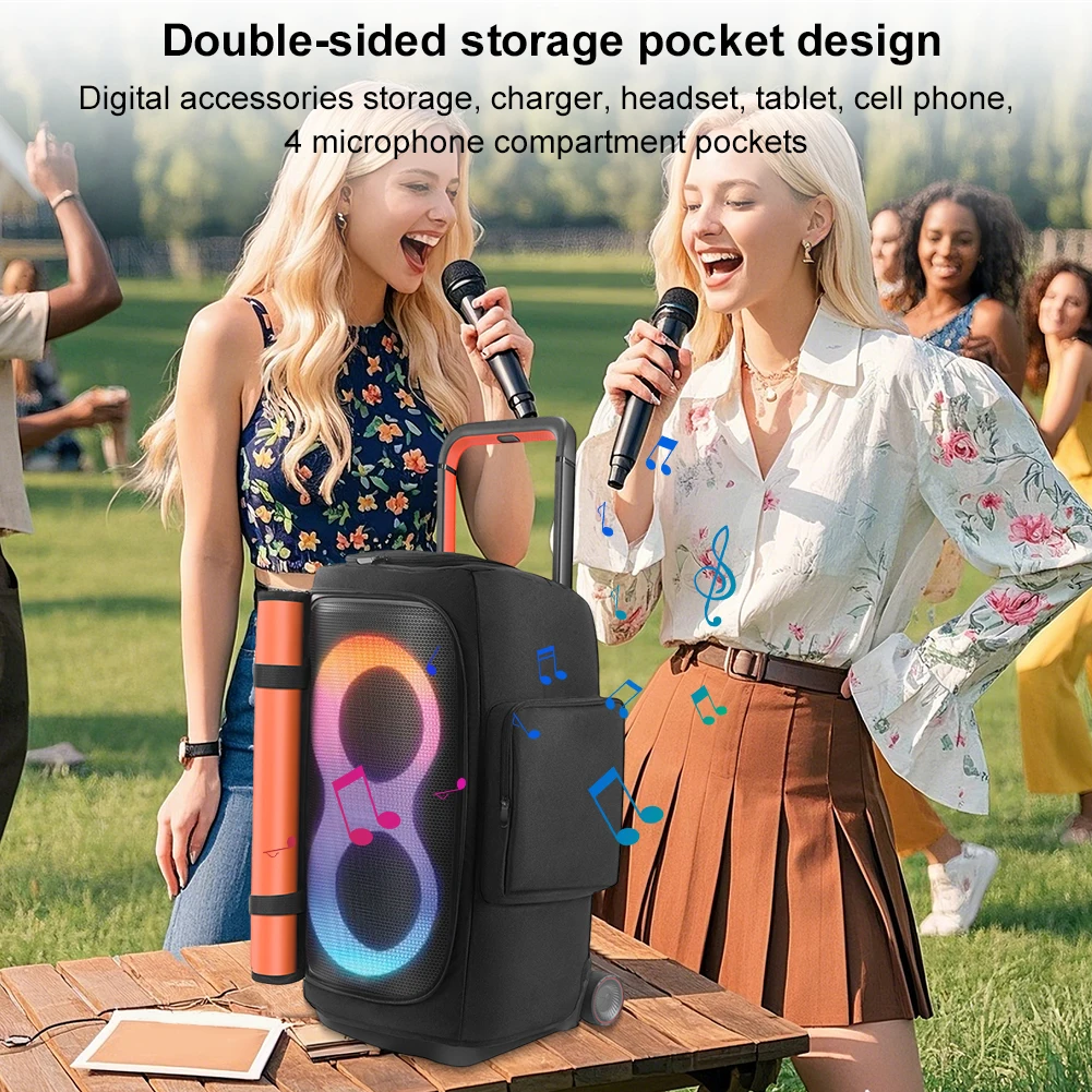 Speaker Carry Cover Anti-Slip Padded Speaker Protective Cover Wear Resist Double-Sided Speaker Storage Bag for JBL PARTYBOX 520
Speaker Carry Cover Anti-Slip Padded Speaker Protective Cover Wear Resist Double-Sided Speaker Storage Bag for JBL PARTYBOX 520