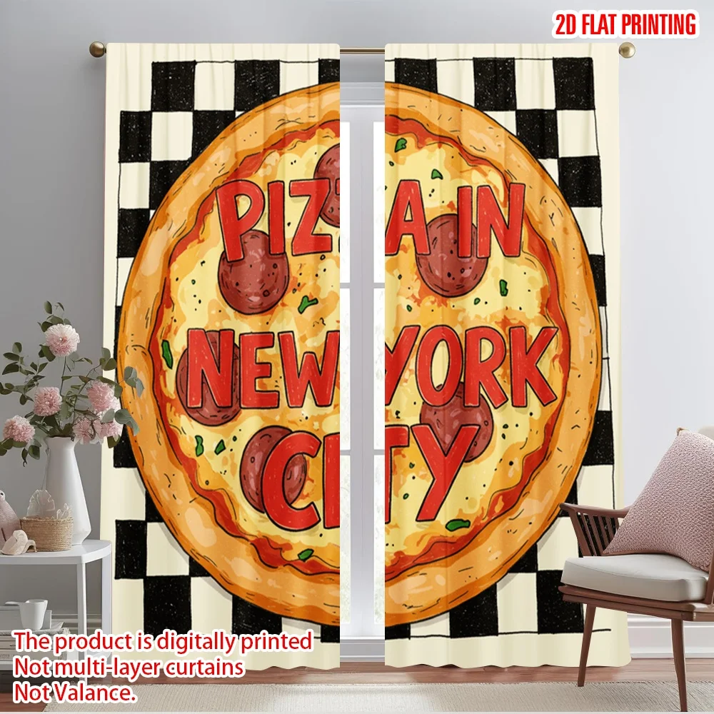 2pcs 2D flat printing Drapes New York City Pizza Polyester Without Electricity Seasonal Party & Holiday Decor Use for All Season
2pcs 2D flat printing Drapes New York City Pizza Polyester Without Electricity Seasonal Party & Holiday Decor Use for All Season