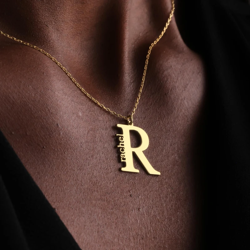 Customized Name Large Letter Necklace Stainless Steel Pendant Personalized Label Necklace Her Exclusive Gift
Customized Name Large Letter Necklace Stainless Steel Pendant Personalized Label Necklace Her Exclusive Gift