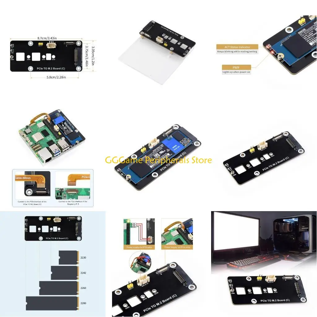 U55B PCIe to M.2 NVMe SSD Adapters Converter Card for 2230 2242 2260 2280 SSD
U55B PCIe to M.2 NVMe SSD Adapters Converter Card for 2230 2242 2260 2280 SSD