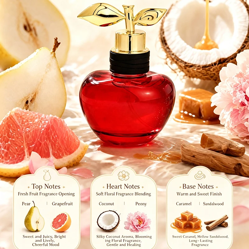 Apple Sweetheart Perfume Series Musk Lemon Apple Jasmine Sandalwood Long-lasting Fragrance Fresh Natural Eau De Toilette
Apple Sweetheart Perfume Series Musk Lemon Apple Jasmine Sandalwood Long-lasting Fragrance Fresh Natural Eau De Toilette
