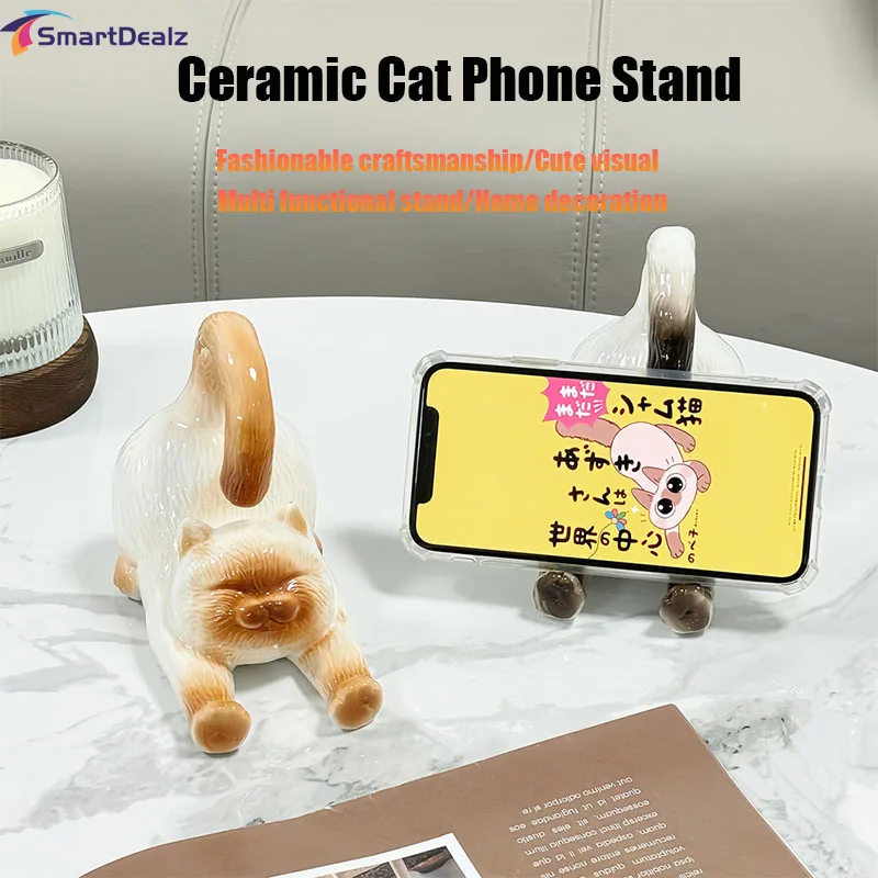 Ceramic Cat Phone Tablet Storage Rack Creative Cartoon Decoration Phone Bracket Stand Living Room Dining Table Office Decoration
Ceramic Cat Phone Tablet Storage Rack Creative Cartoon Decoration Phone Bracket Stand Living Room Dining Table Office Decoration