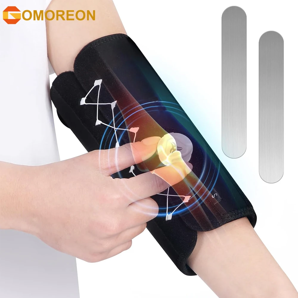 Ортез для локтя с 2 металлическими и 2 полипропиленовыми шинами, регулируемый фиксатор локтя с ручкой для регулировки, для лечения тендинита, синдрома запястного канала
Ортез для локтя с 2 металлическими и 2 полипропиленовыми шинами, регулируемый фиксатор локтя с ручкой для регулировки, для лечения тендинита, синдрома запястного канала