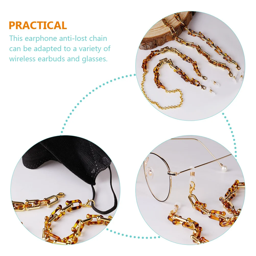 Chic Leopard Print Anti-Lost Earphone Chain Premium Resin Portable Glasses Hanging Chain For Wireless Earbuds Sunglasses Lanyard
Chic Leopard Print Anti-Lost Earphone Chain Premium Resin Portable Glasses Hanging Chain For Wireless Earbuds Sunglasses Lanyard