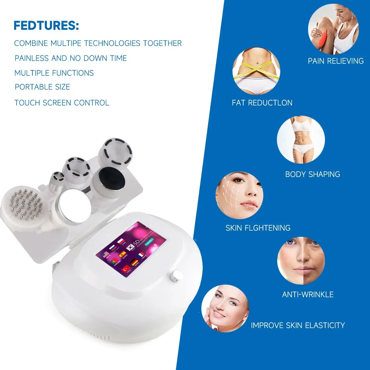 2025hot saleNEWGAGA 6 In 1 120K Cavitation Machine Vacuum Body Sculpting Facial Cellulite vibration Massage Lifting Bea
2025hot saleNEWGAGA 6 In 1 120K Cavitation Machine Vacuum Body Sculpting Facial Cellulite vibration Massage Lifting Bea