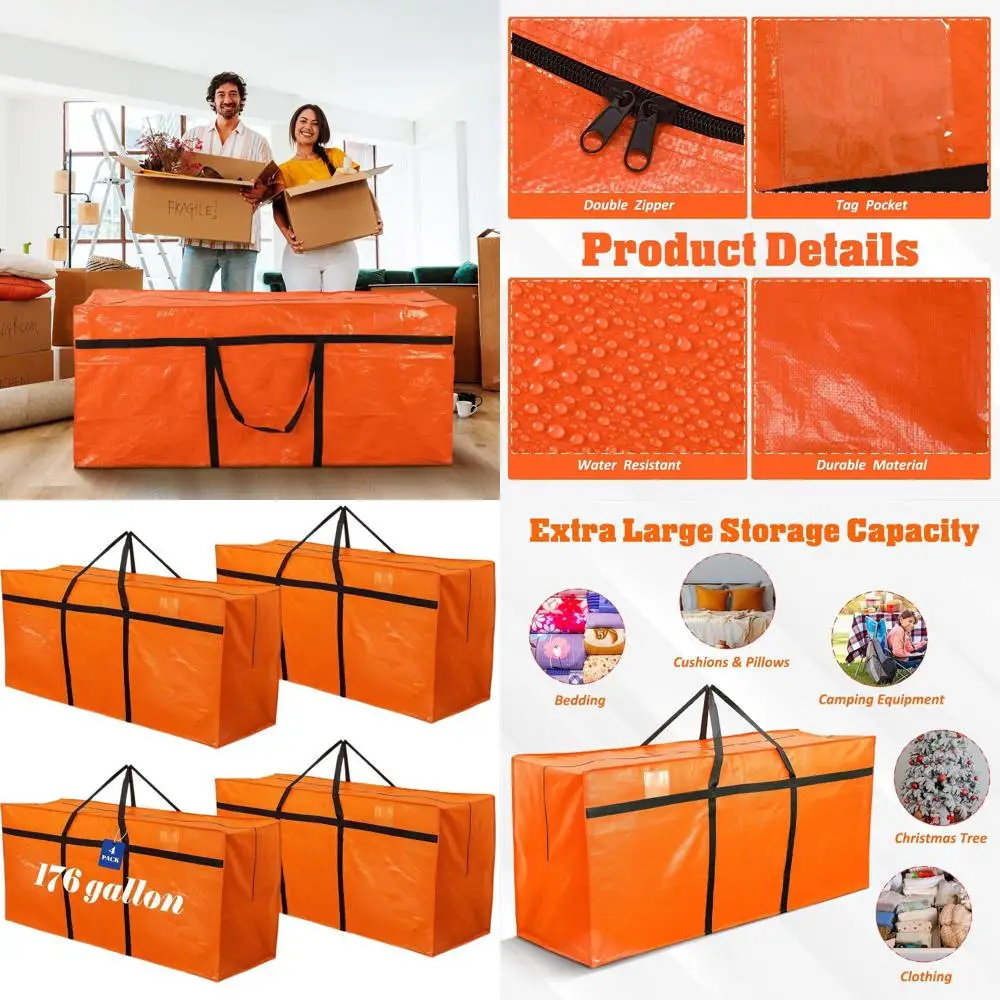 Сверхбольшие мешки для хранения объемом 176 галлонов с прочной молнией и ручкой, идеально подходят для переезда, упаковки, студенческих общежитий и путешествий.
Сверхбольшие мешки для хранения объемом 176 галлонов с прочной молнией и ручкой, идеально подходят для переезда, упаковки, студенческих общежитий и путешествий.