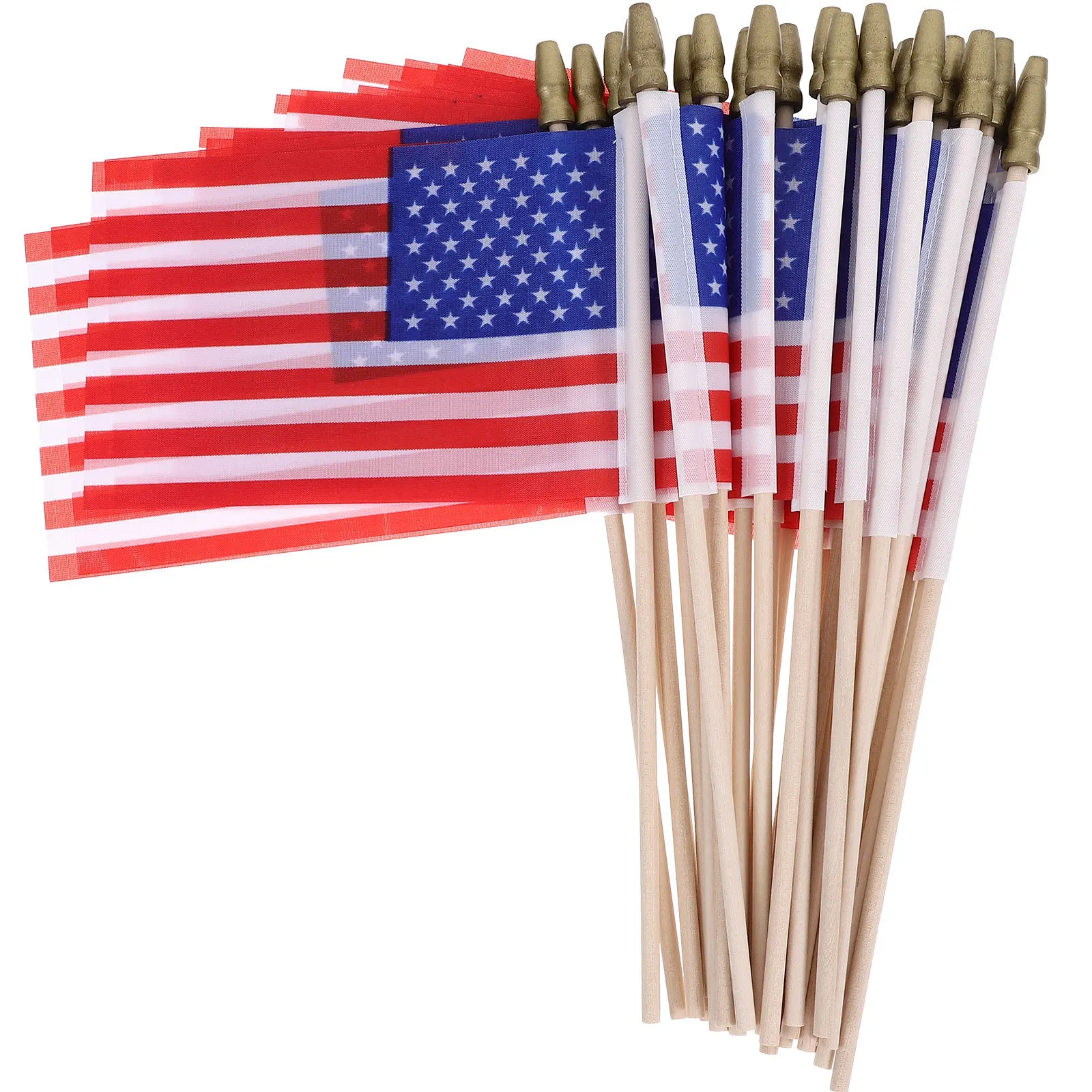40Pcs Small American Flags with Wooden Stick for Handheld Waving Ceremony Concert Sporting Events Decoration Usa Patriotism
40Pcs Small American Flags with Wooden Stick for Handheld Waving Ceremony Concert Sporting Events Decoration Usa Patriotism