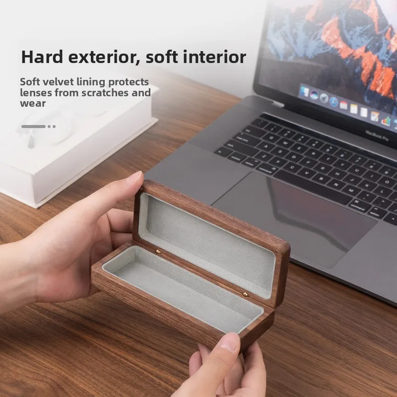 High-End Portable Black Walnut Wood Real Wood Eyeglasses Box Retro Storage Case for Men And Women Car Gifts
High-End Portable Black Walnut Wood Real Wood Eyeglasses Box Retro Storage Case for Men And Women Car Gifts