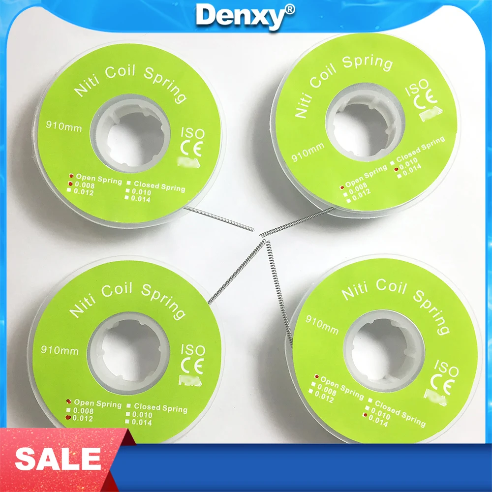 DENXY 4 рулона катушки Niti открытая/закрытая пружина 910 мм ортодонтическая пружинная дуга проволока стоматологический материал для стоматологического ортодонтического кронштейна
DENXY 4 рулона катушки Niti открытая/закрытая пружина 910 мм ортодонтическая пружинная дуга проволока стоматологический материал для стоматологического ортодонтического кронштейна