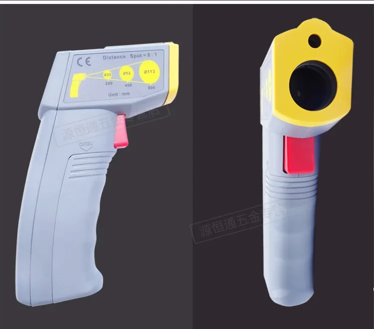 Taiwan Qunter-350/352 high-precision 500 degree infrared thermometer, temperature detector, point thermometer gun
Taiwan Qunter-350/352 high-precision 500 degree infrared thermometer, temperature detector, point thermometer gun