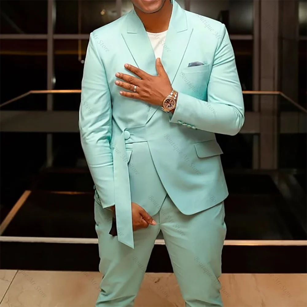 Sky Blue Single Button Men Suit Two Pieces(Jacket+Pants) Outfits Casual Party Prom Wedding Set
Sky Blue Single Button Men Suit Two Pieces(Jacket+Pants) Outfits Casual Party Prom Wedding Set
