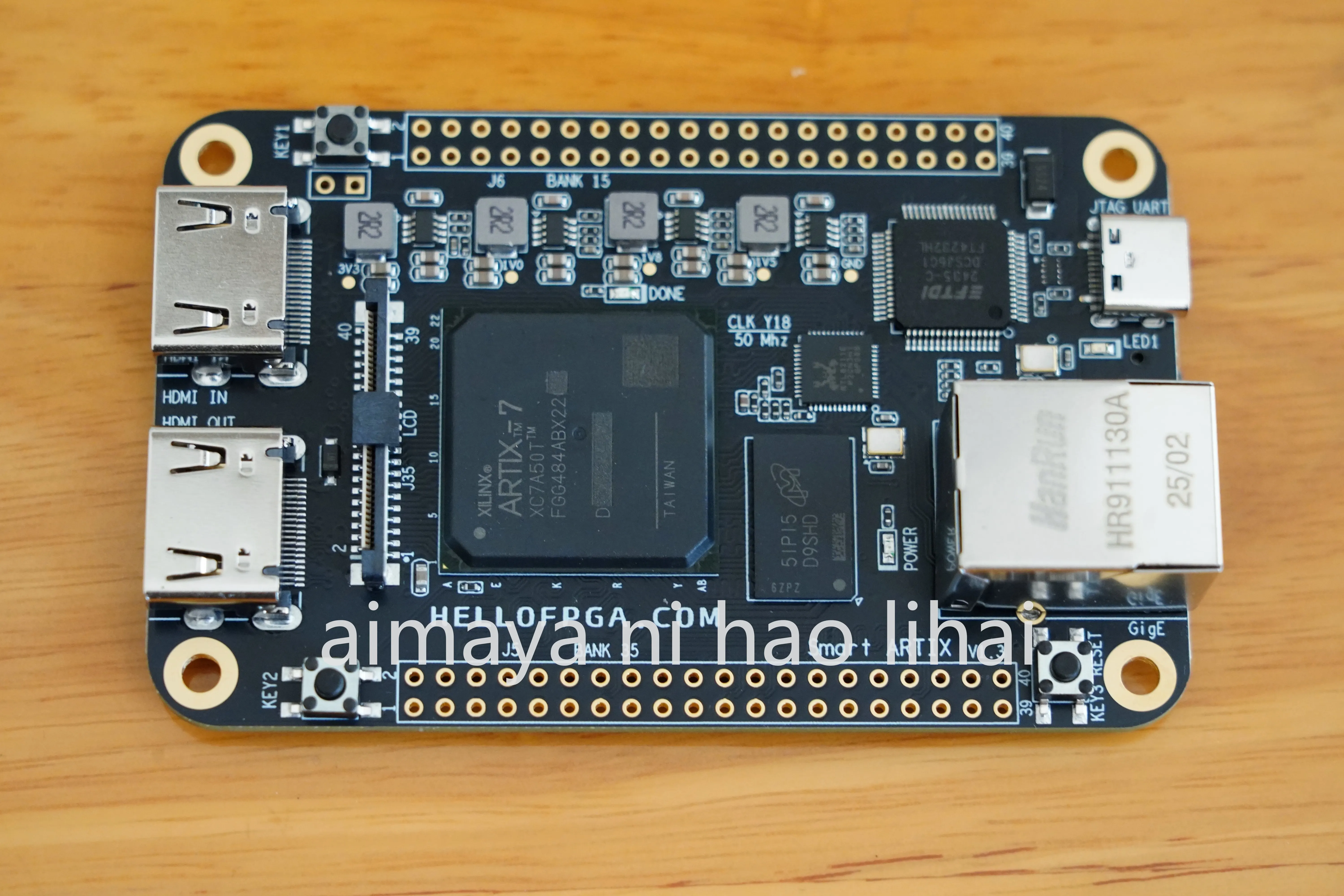 Smart ARTIX development board FPGA minimum system board XC7A50T (related 35T 100T)
Smart ARTIX development board FPGA minimum system board XC7A50T (related 35T 100T)