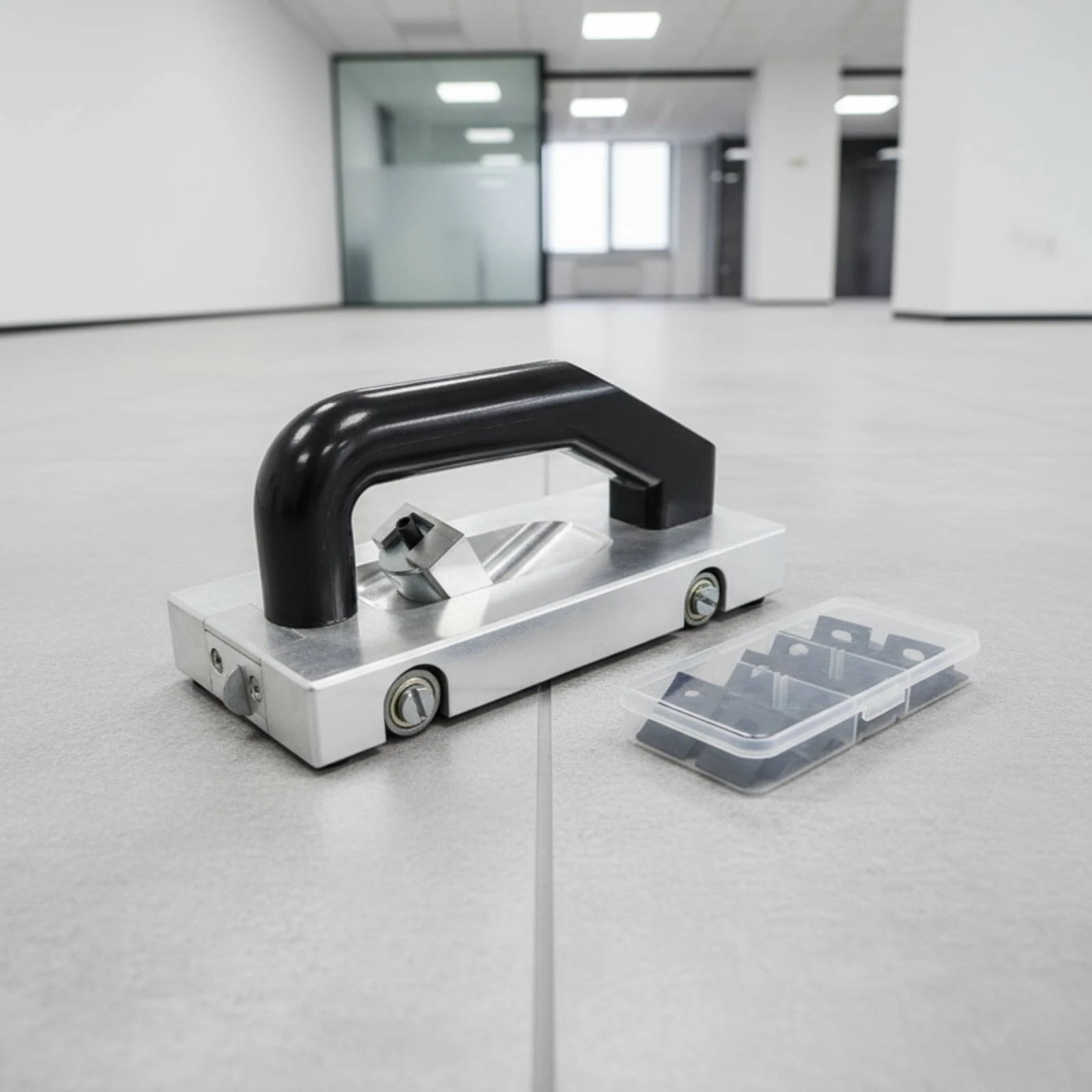 Four Wheel Guide Cutter Portable PVC Flooring Groover Manual Grooving Tool Comfortable Grip Manual Slotting Tool Aluminum Alloy
Four Wheel Guide Cutter Portable PVC Flooring Groover Manual Grooving Tool Comfortable Grip Manual Slotting Tool Aluminum Alloy