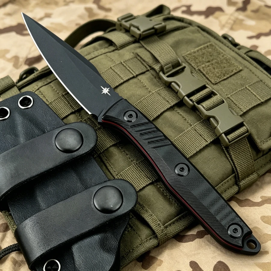 TO-OR Black Small Straight Knife 8Cr13Mov Blade G10 Handle Outdoor Jungle Hiking EDC Tool Knife Camping Fishing Knife Men's Gift
TO-OR Black Small Straight Knife 8Cr13Mov Blade G10 Handle Outdoor Jungle Hiking EDC Tool Knife Camping Fishing Knife Men's Gift