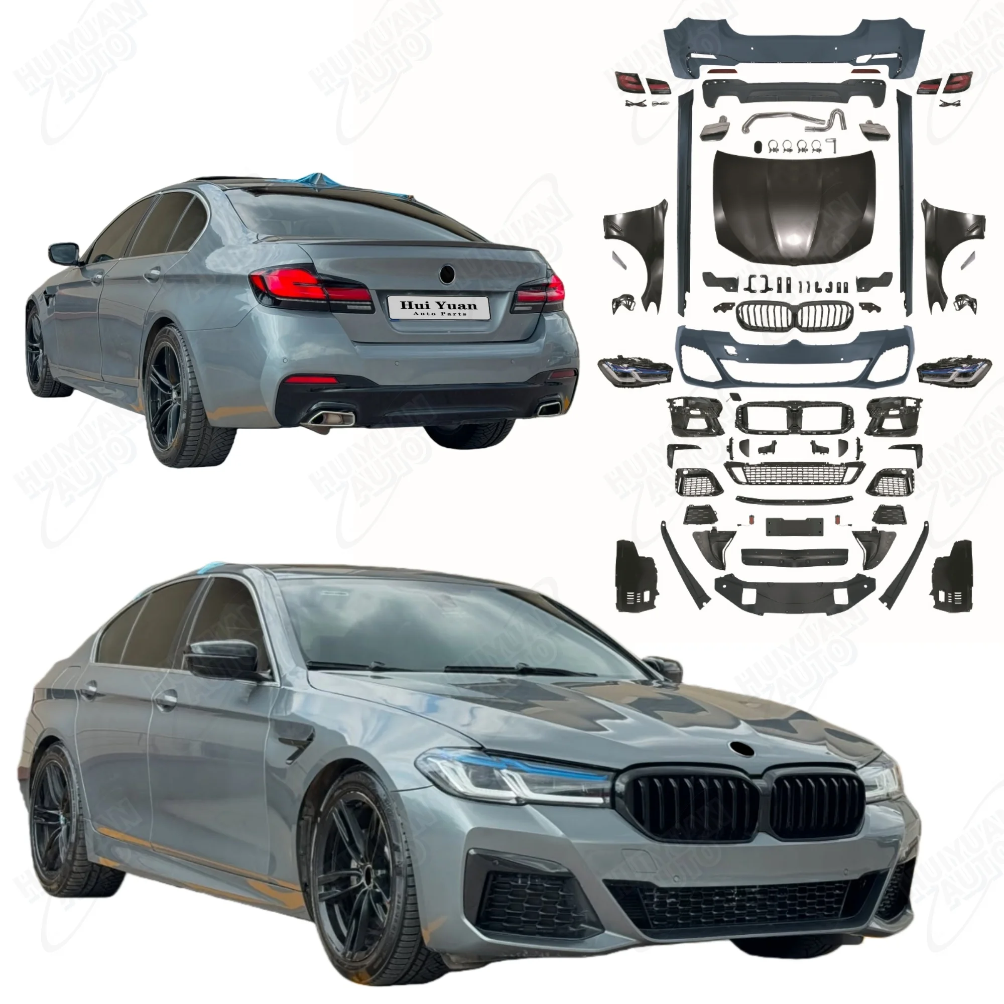 High Quality PP Plastic for 5 Series F10 F18 2011-2017 to G30 G38 LCI M-Tech Facelift Bodykit Car Bumper Headlight Taillight
High Quality PP Plastic for 5 Series F10 F18 2011-2017 to G30 G38 LCI M-Tech Facelift Bodykit Car Bumper Headlight Taillight