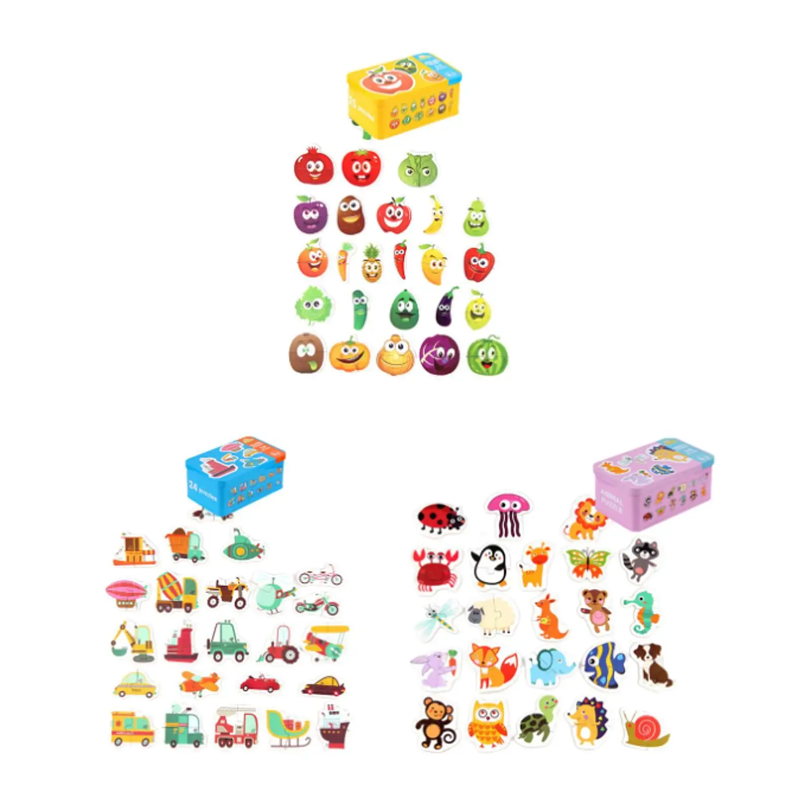Cartoon Puzzle Shape Matching Puzzle Fine Motor Skill Montessori Toy for Boys Girls
Cartoon Puzzle Shape Matching Puzzle Fine Motor Skill Montessori Toy for Boys Girls