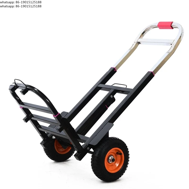 Foldable Hand Truck Portable Luggage Cart Transport Wagon for Shopping Warehouse Heavy Duty Pull Cart with Non-Slip Handle
Foldable Hand Truck Portable Luggage Cart Transport Wagon for Shopping Warehouse Heavy Duty Pull Cart with Non-Slip Handle