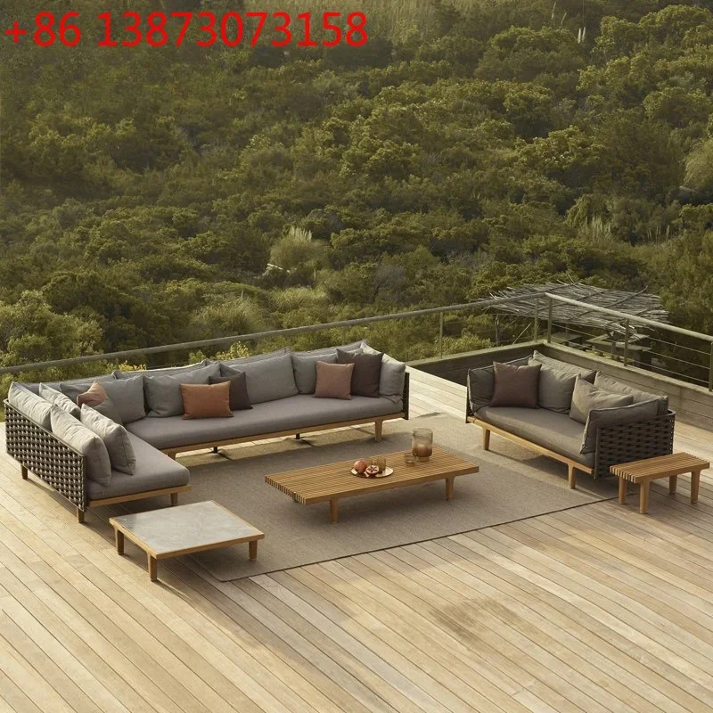 High-grade outdoor furniture rattan sofa courtyard sunscreen waterproof garden villa open-air sofa combination
High-grade outdoor furniture rattan sofa courtyard sunscreen waterproof garden villa open-air sofa combination