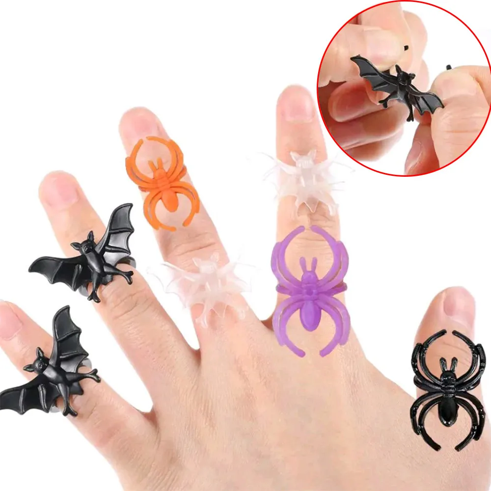 30Pcs Mini Halloween Spider Rings Plastic Bat Ring Halloween Costume Accessories Party Decoration Fancy Halloween Supplies
30Pcs Mini Halloween Spider Rings Plastic Bat Ring Halloween Costume Accessories Party Decoration Fancy Halloween Supplies