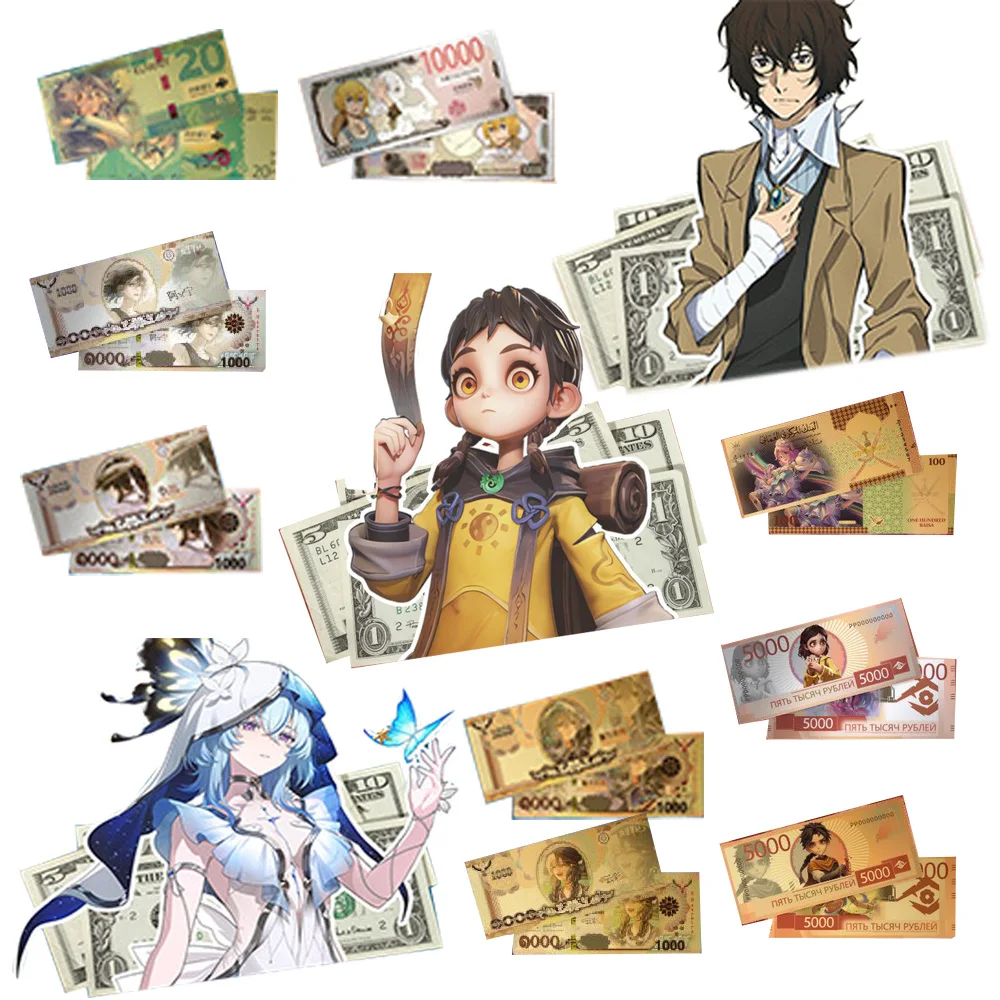Classic Cartoon Peripheral Anime Banknote Collectible Cards Character Exquisite Trendy Goods Desk Decoration Holiday Presents
Classic Cartoon Peripheral Anime Banknote Collectible Cards Character Exquisite Trendy Goods Desk Decoration Holiday Presents