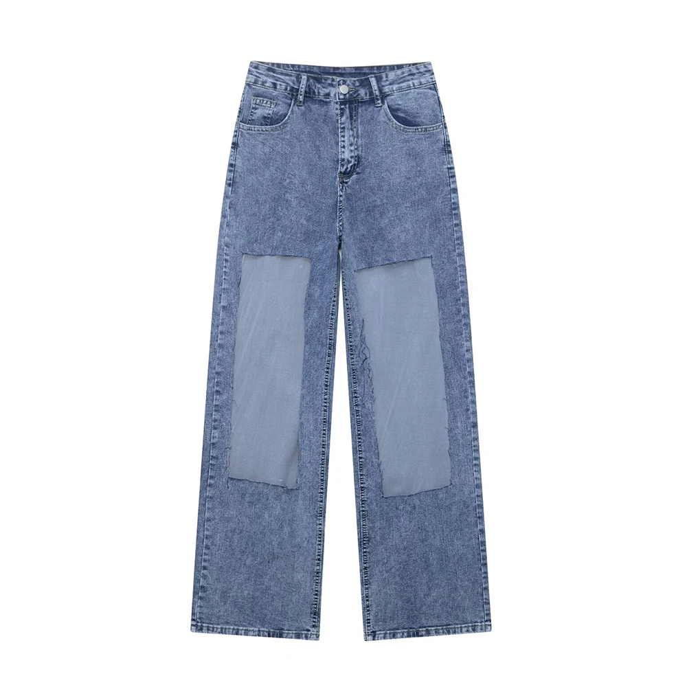 2025 New Women's Clothing European and American Style Casual Versatile Design with Mesh Mesh Splicing Wide Leg Cowboy Pants
2025 New Women's Clothing European and American Style Casual Versatile Design with Mesh Mesh Splicing Wide Leg Cowboy Pants