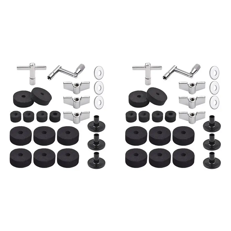 AS98-46Pcs Cymbal Replacement Accessories Drum Parts With Cymbal Stand Felts Drum Cymbal Felt Pads Include Wing Nuts Washers
AS98-46Pcs Cymbal Replacement Accessories Drum Parts With Cymbal Stand Felts Drum Cymbal Felt Pads Include Wing Nuts Washers