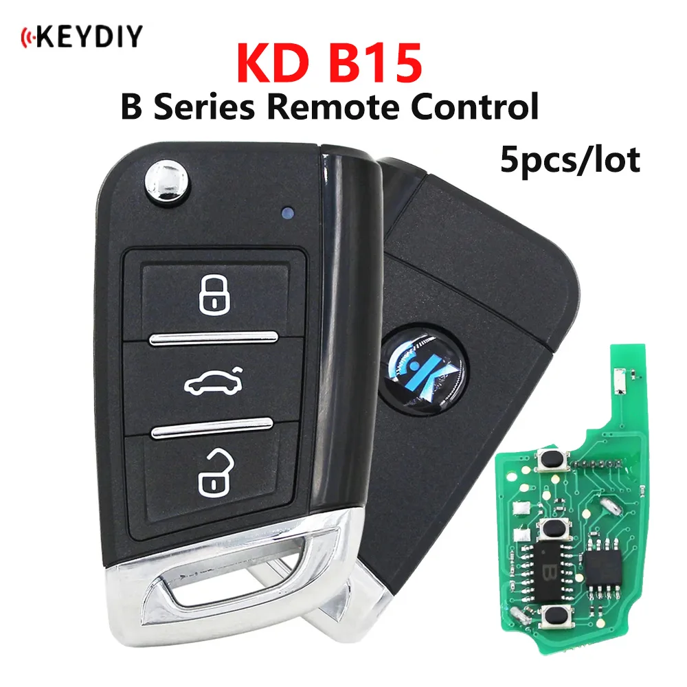 5PCS/Lot KEYDIY Original Universal B Series Remote Control B15 MQB style For KD900K/D900+/KD-X2/KD-MAX Key Programmer
5PCS/Lot KEYDIY Original Universal B Series Remote Control B15 MQB style For KD900K/D900+/KD-X2/KD-MAX Key Programmer